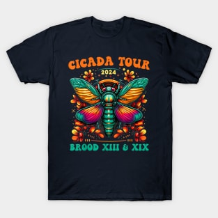 Cicada Tour 2024 Cicada Reunion Broods XIX & XIII Vintage T-Shirt